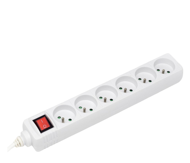 HAMA Listwa zasilająca Standard 6gn, 3m, biała - 1416392 - zdjęcie 2